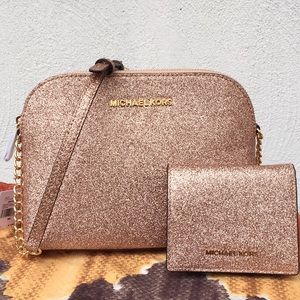 michael kors glitter handbag